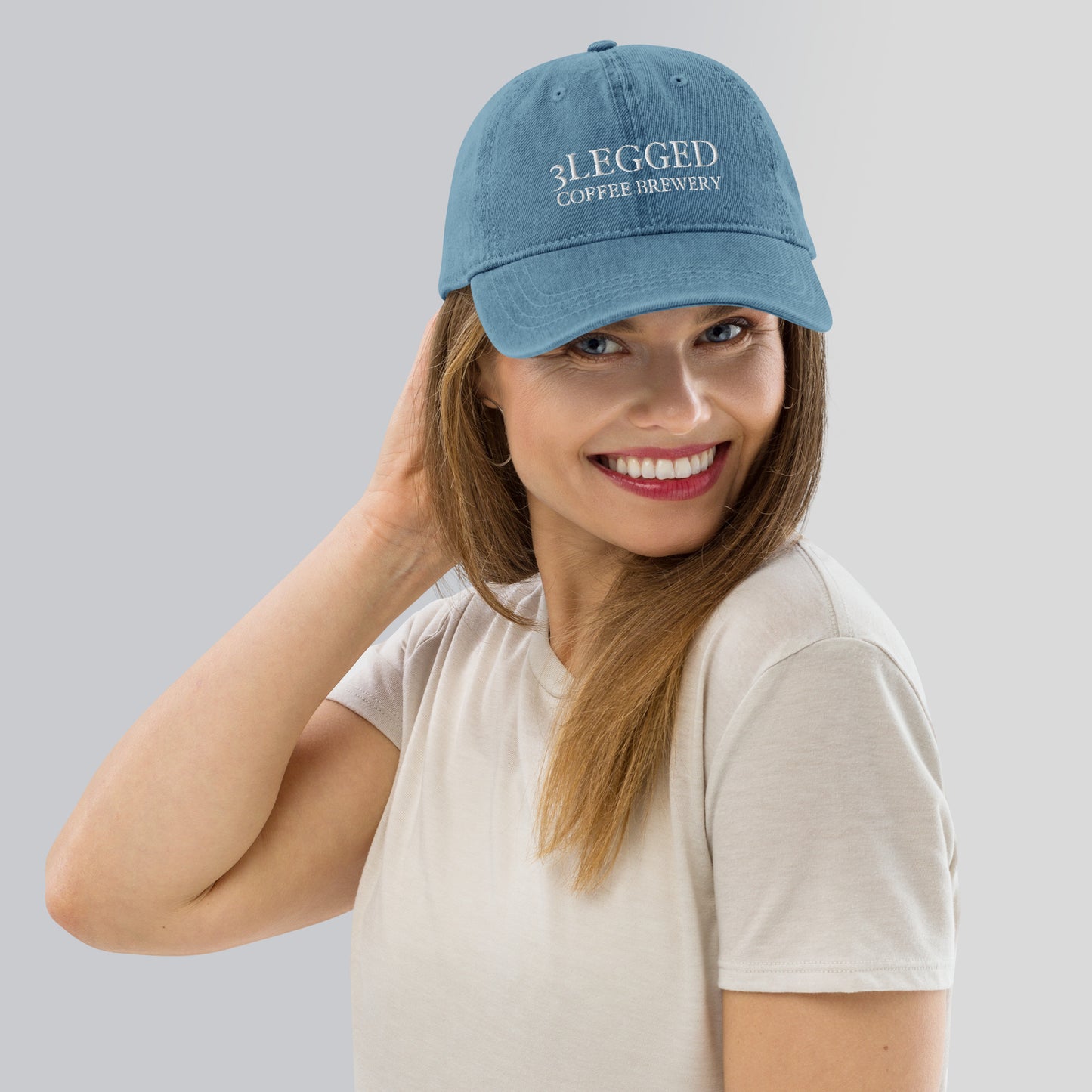 Embroidered Denim Hat