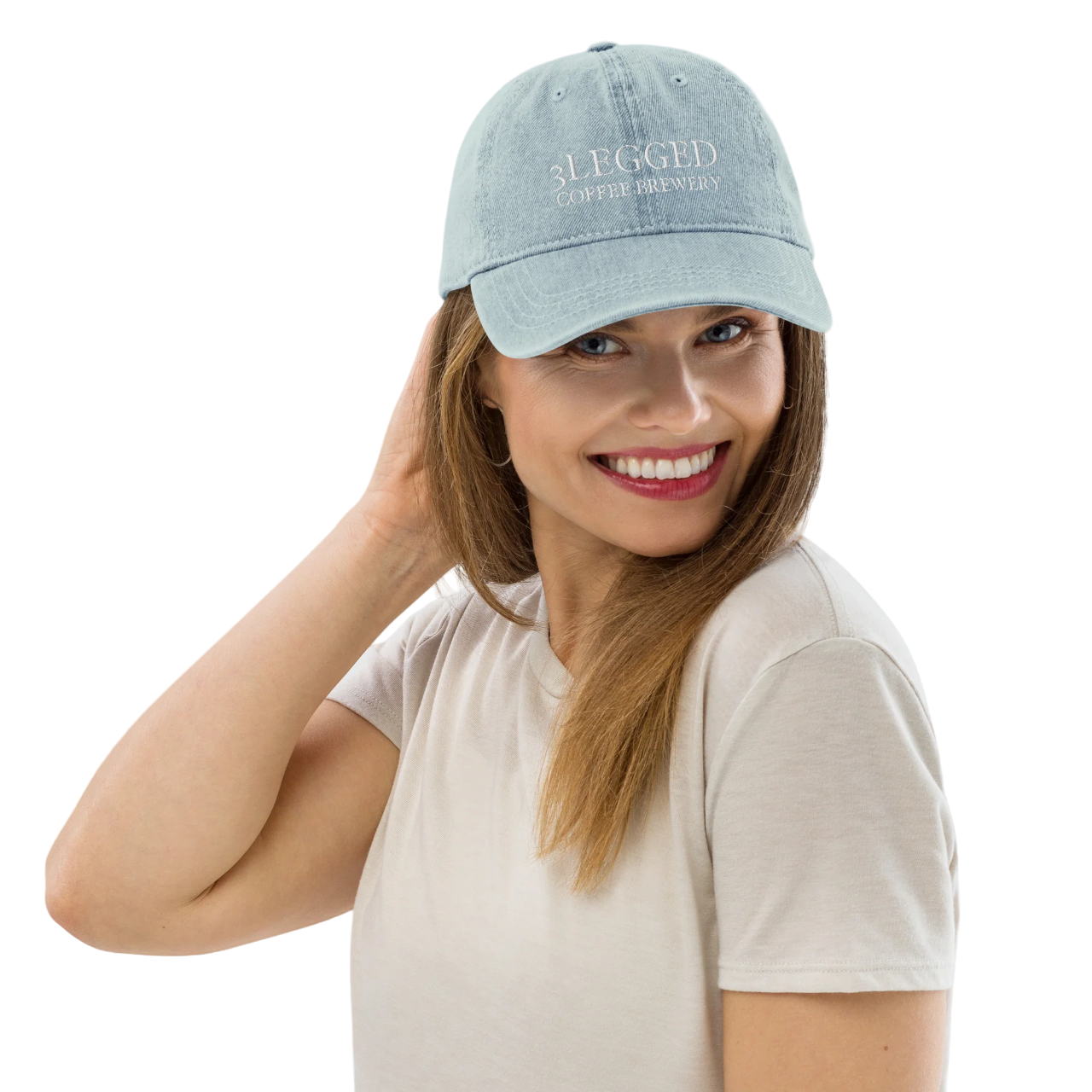 Embroidered Denim Hat