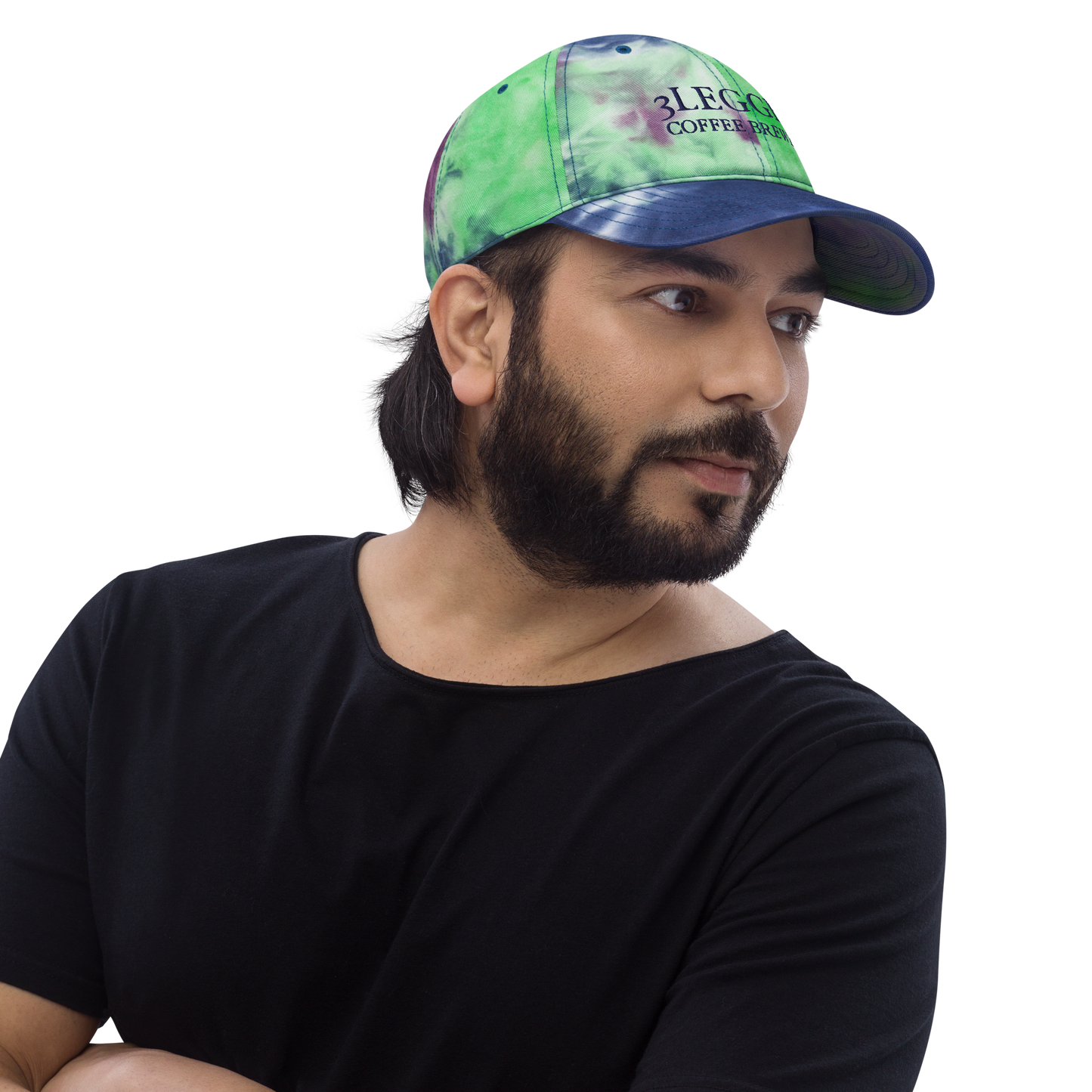Embroidered Tie Dye Hat