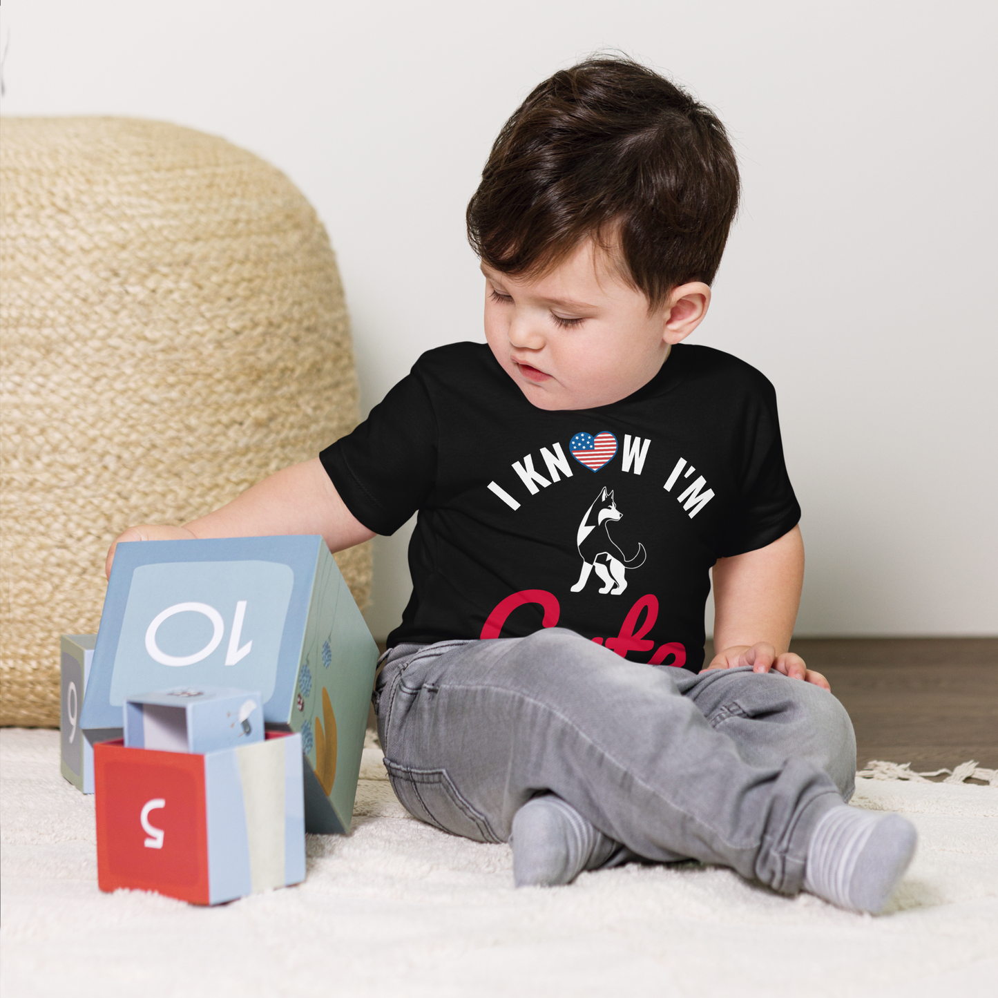 I know I am Cute Toddler Super Soft Tee