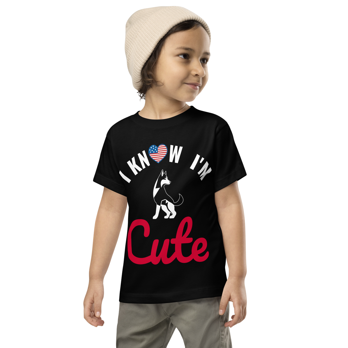 I know I am Cute Toddler Super Soft Tee