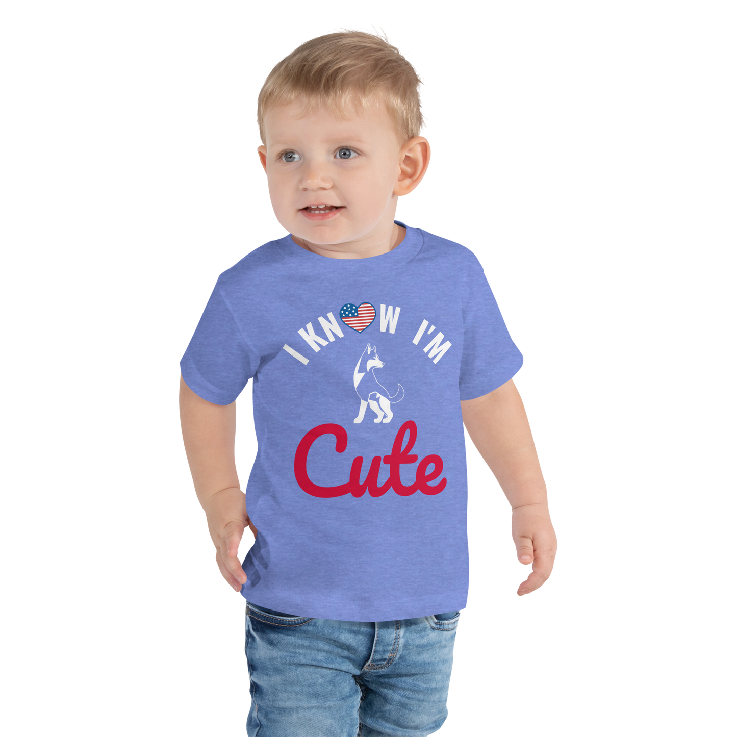 I know I am Cute Toddler Super Soft Tee
