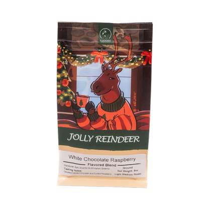 White Chocolate & Raspberry - Jolly Reindeer Holiday Coffee Collection