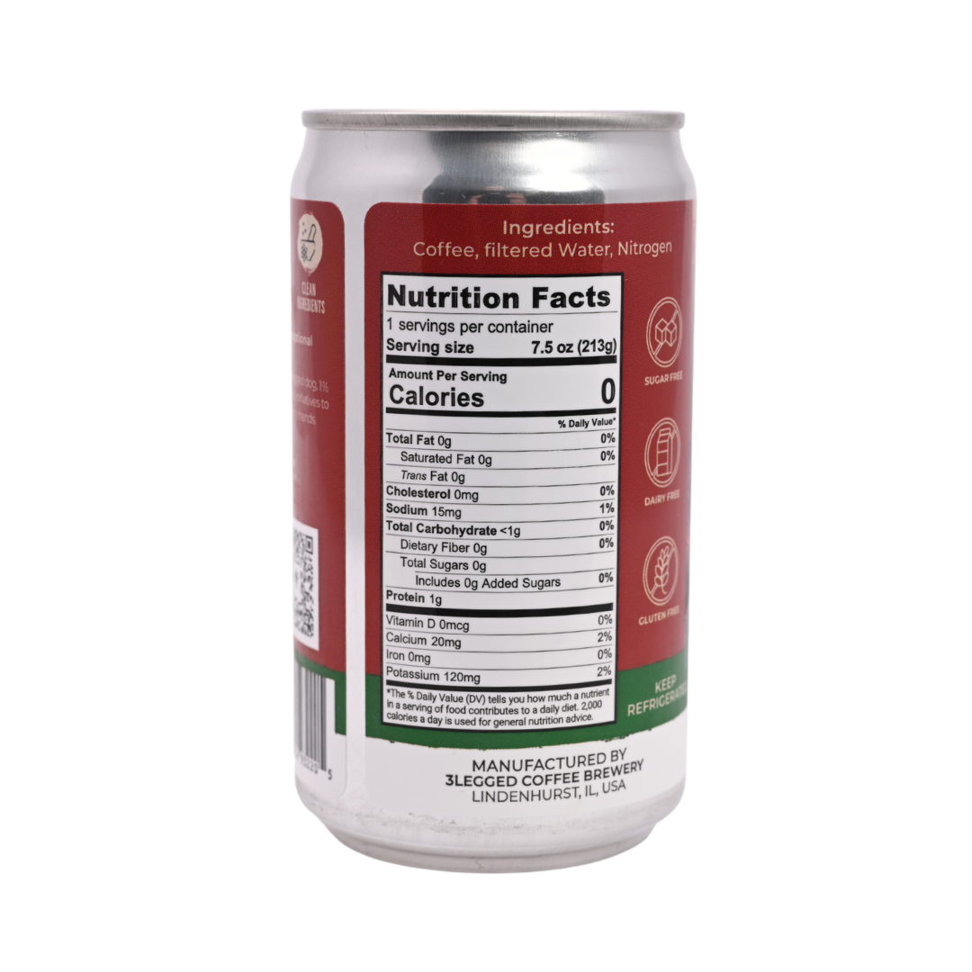 Decaf Black Unsweetened Nitro Cold Brew