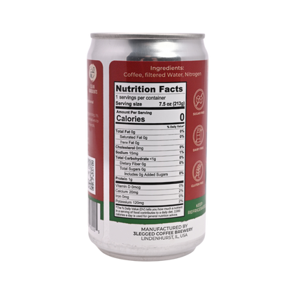 Decaf Black Unsweetened Nitro Cold Brew