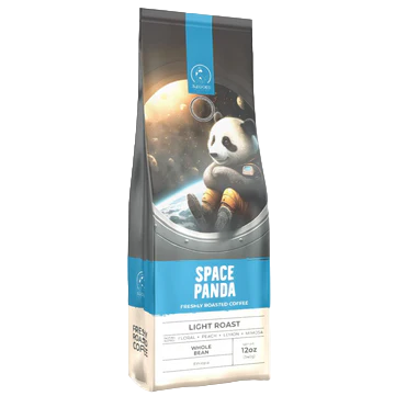 Space Panda Light Roast Whole Beans 12oz Bag