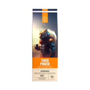 Tiger Power Espresso Whole Beans 12oz Bag