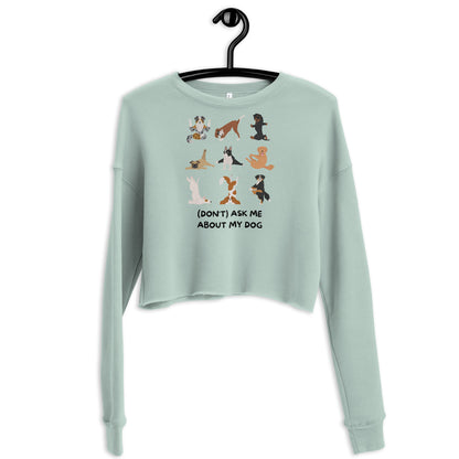 Yoga Dogs Fleece Crop Sweatshirt